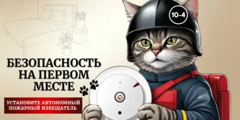 Установи автономный пожарный извещатель
